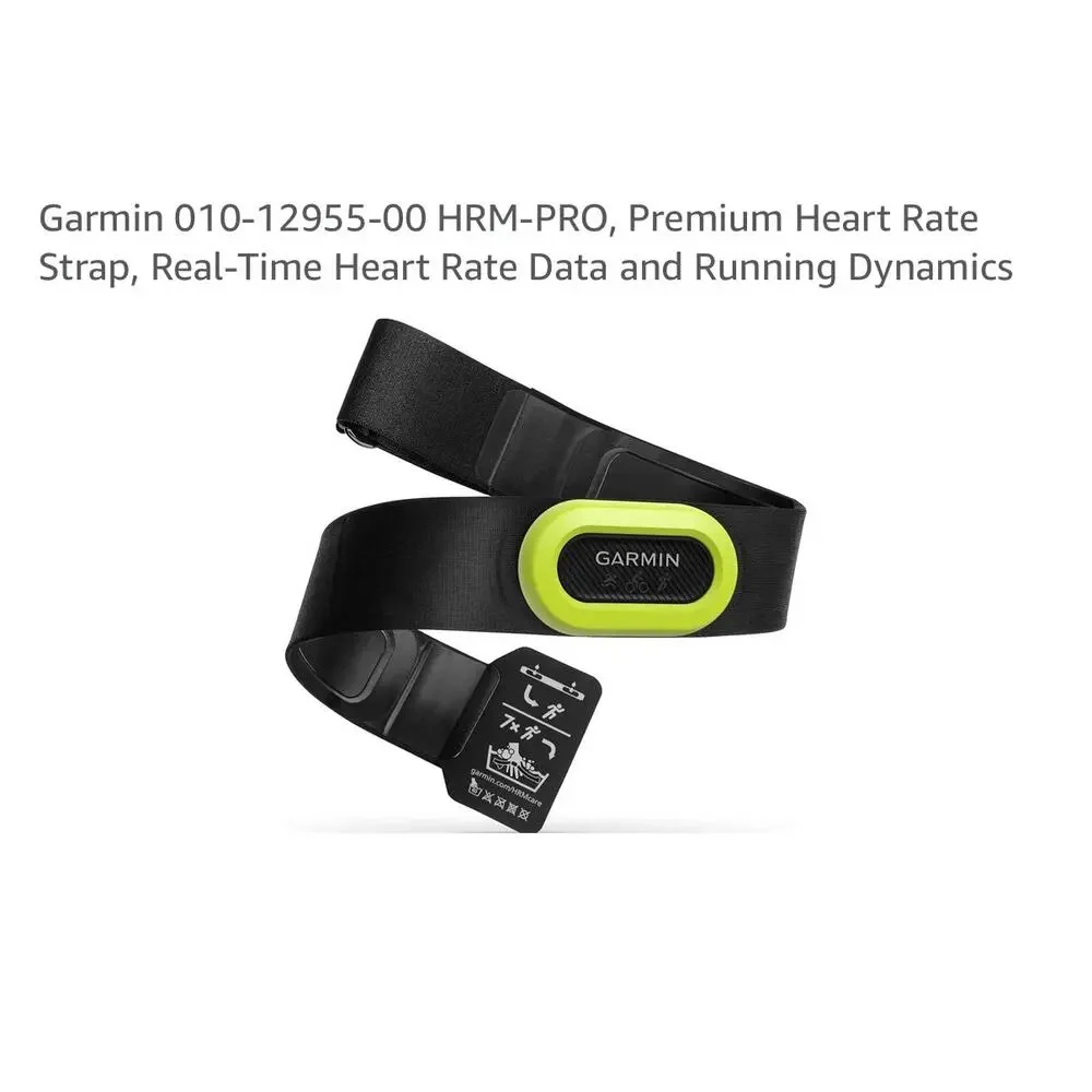 Garmin HRM-Pro Premium Heart Rate Monitor Chest Strap ANT+ Bluetooth NEW